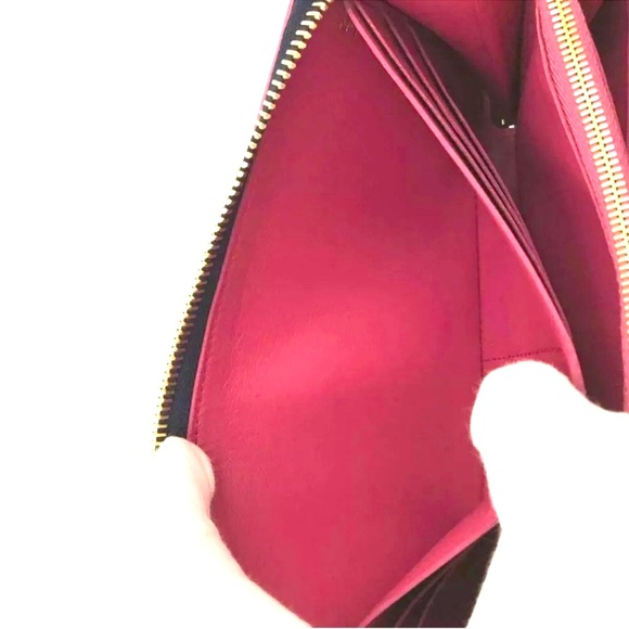 Louis Vuitton Porte Feiulle lena Zip Around Long Wallet Purse - Picture 6 of 7